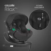Scoica auto isize coccolle rilax black + baza isofix isize smb32508046004b1