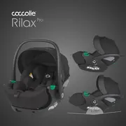 Scoica auto isize coccolle rilax black + baza isofix isize smb32508046004b1