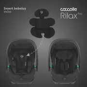 Scoica auto isize coccolle rilax black smb325080460