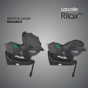 Scoica auto isize coccolle rilax greystone + baza isofix isize smb32508046204b1