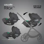 Scoica auto isize coccolle rilax greystone + baza isofix isize smb32508046204b1
