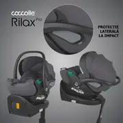 Scoica auto isize coccolle rilax greystone + baza isofix isize smb32508046204b1
