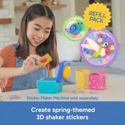 Set rezerve abtibilduri  3d &ndash; prietenii din gradina