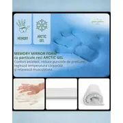 Saltea SmartNest Deluxe Arctic Gel 180x80x13 cm in 5 straturi cu 2 fete pentru paturile 3-16 ani - ASC6427968009939