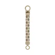 Bibs - lantisor clip loop pentru suzeta, studio collection polka dots, mega vanilla dark oak bbb950142245