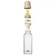 Bibs - set complet biberon fosforescent anticolici pp fara bpa, 270 ml, latex, vanilla glow bbb5017257