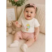 Compleu din doua piese, bumbac, ayyildiz, ice cream tram1-11