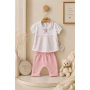 Compleu din doua piese, tricou si pantaloni, babyim, bumbac sbs4