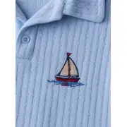 Compleu din doua piese, tricou si pantaloni scurti pentru bebelusi, junior class, model alsbs8, bumbac sbs8