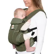 Marsupiu Pentru Bebelusi Ergobaby Omni Breeze Respirabil Si Confortabil 0 - 4 Ani Olive Green Pjbbcz360polive