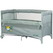 Patut pliabil Chipolino Relax Tiger matcha cu laterala culisanta HUBKOSIRE269MA