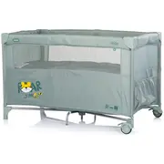 Patut pliabil Chipolino Relax Tiger matcha cu laterala culisanta HUBKOSIRE269MA