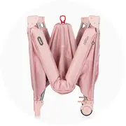 Patut pliabil Chipolino Relax Tiger powder pink cu laterala culisanta HUBKOSIRE2691P