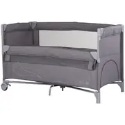 Patut pliabil Chipolino Relax charcoal linen cu laterala culisanta HUBKOSIRE261CH