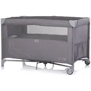 Patut pliabil Chipolino Relax charcoal linen cu laterala culisanta HUBKOSIRE261CH