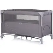 Patut pliabil Chipolino Relax charcoal linen cu laterala culisanta HUBKOSIRE261CH