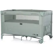 Patut pliabil Chipolino Relax matcha linen cu laterala culisanta HUBKOSIRE264MA
