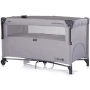 Patut pliabil Chipolino Relax platinum linen cu laterala culisanta HUBKOSIRE262PL