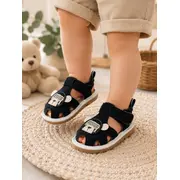 Sandalute pentru bebelusi cu piuitoare - happy cute bear snd5-11