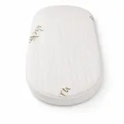 Saltea Ovala Fiber 88x58x4 cm in 2 straturi  pentru cos / patut, 2 fete diferite, husa Jacquard Deluxe - ASC6427968020446