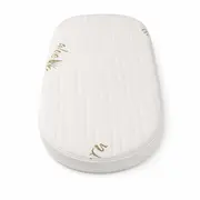Saltea Ovala Fiber 76x64x4 cm in 2 straturi  pentru cos / patut, 2 fete diferite, husa Jacquard Deluxe - ASC6427968020460