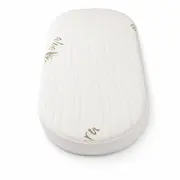 Saltea Ovala Fiber 74x28x4 cm in 2 straturi  pentru cos / patut, 2 fete diferite, husa Jacquard Deluxe - ASC6427968020477