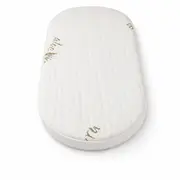 Saltea Ovala Fiber 120x60x4 cm in 2 straturi  pentru cos / patut, 2 fete diferite, husa Jacquard Deluxe - ASC6427968020484