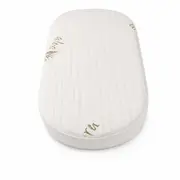 Saltea Ovala Fiber 75x36x4 cm in 2 straturi  pentru cos / patut , 2 fete diferite, husa Jacquard Deluxe - ASC6427968020538