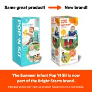 Bright starts - scaun de masa portabil pop 'n sit grey bbb17198