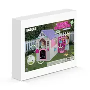 Casuta deluxe pentru copii - alb & roz
