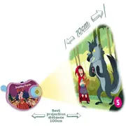 Proiector cu 6 povesti - rapunzel, jack si vrejul de fasole, etc