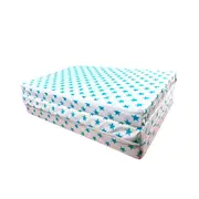 Saltea Pliabila Spuma Poliuretanica 120x60x5 cm - Light Blue Stars MYK00089276
