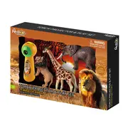 Set proiector tip lanterna & 3 figurine - animalute