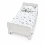 Lenjerie patut bebe 120x60 cm bumbac ranforce 3 piese Dino - ASC6427968020736