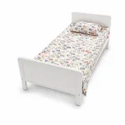 Lenjerie pat bebe 120x60 cm bumbac ranforce 3 piese Labubu - ASC6427968020750