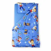 Lenjerie patut bebe 120x60 cm bumbac ranforce 3 piese Paw Patrol Blue - ASC6427968020828