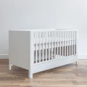 Patut Din Lemn Masiv, Transformabil Pentru Bebe Si Junior, Smooth 140 X 70 Cm Pjbsmooth_140