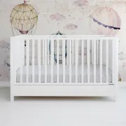 Patut Din Lemn Masiv, Transformabil Pentru Bebe Si Junior, Smooth 140 X 70 Cm Pjbsmooth_140