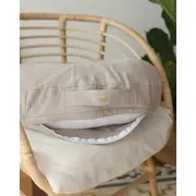 Perna Pentru Gravide Si Alaptare, 100% In Si Umplutura Ferma, Antialergica, Big Cu Maner, Bej, Babyly Pjb4190721