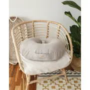 Perna Pentru Gravide Si Alaptare, 100% In Si Umplutura Ferma, Antialergica, Big Cu Maner, Bej, Babyly Pjb4190721