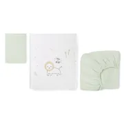 Set Lenjerie Patut 3 Piese Jersey Nairobi 60x120 Cm,   100% Bumbac Pjb10700na41-048