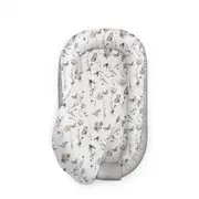 Suport De Dormit Babynest Premium Bumbac Si Catifea Nature Soft Grey By Babysteps, 70x35 Cm Pjb3410c