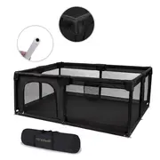 Tarc De Joaca Kidwell Fanko Negru 120a 180 Cm   Siguranta, Libertate Si Design Modern Pentru Copilul Tau Pjbkomofan03a2