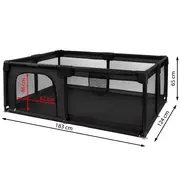 Tarc De Joaca Kidwell Fanko Negru 120a 180 Cm   Siguranta, Libertate Si Design Modern Pentru Copilul Tau Pjbkomofan03a2