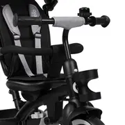 Tricicleta copii, Lionelo, Berry, 2 in 1, Multifunctionala, Suport picioare, Control al directiei, Scaun reversibil, Rotire 360 grade, Functie de roata libera, Utilizare pana la 5 ani, Constructie din otel, Conform cu standardul EN71, Gri BYNLO-BERRY_GREY
