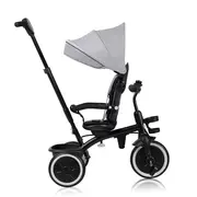 Tricicleta copii, Lionelo, Berry, 2 in 1, Multifunctionala, Suport picioare, Control al directiei, Scaun reversibil, Rotire 360 grade, Functie de roata libera, Utilizare pana la 5 ani, Constructie din otel, Conform cu standardul EN71, Gri BYNLO-BERRY_GREY
