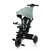 Tricicleta copii, Lionelo, Berry, 2 in 1, Multifunctionala, Suport picioare, Control al directiei, Scaun reversibil, Rotire 360 grade, Functie de roata libera, Utilizare pana la 5 ani, Constructie din otel, Conform cu standardul EN71, Verde BYNLO-BERRY_GR