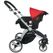 Carucior 3 in 1 veneto rosu kidscare