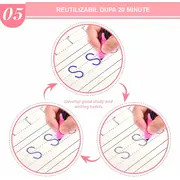 Set 4 caiete in limba romana si stilou magic pentru scris si desenat, rechizite scolare, multicolor, 19 cm x 13 cm