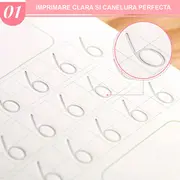 Set 4 caiete in limba romana si stilou magic pentru scris si desenat, rechizite scolare, multicolor, 19 cm x 13 cm